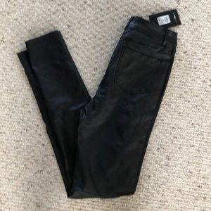 Faux leather leggings